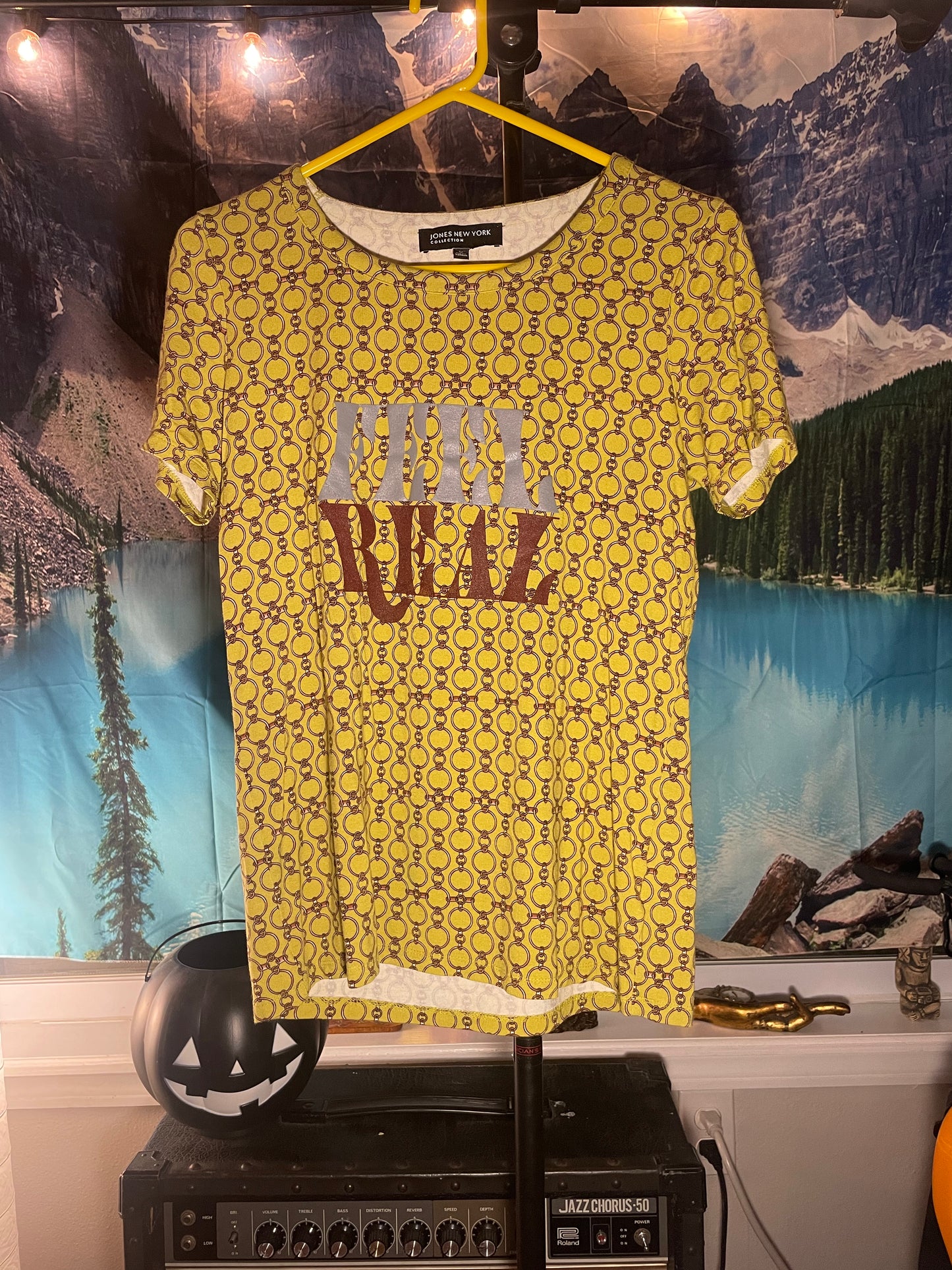 up-cycled chainmail tee
