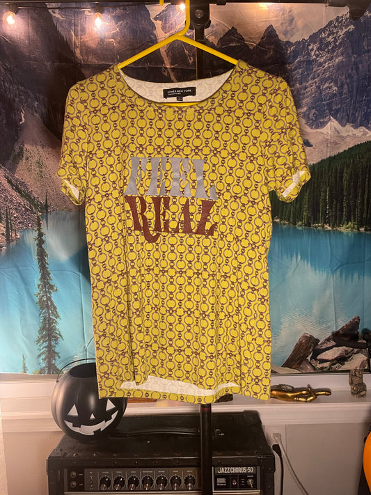 up-cycled chainmail tee